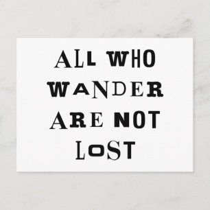 All Who Wander Postcard