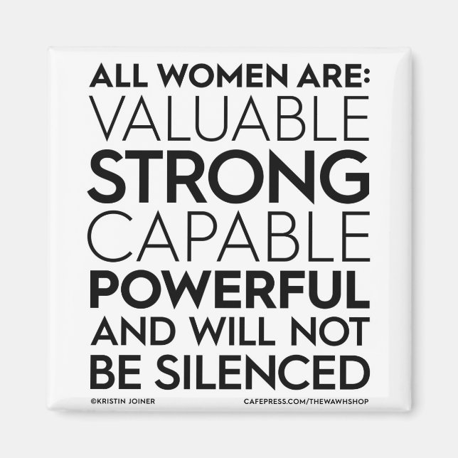 All Women Are Square Magnet (Front)