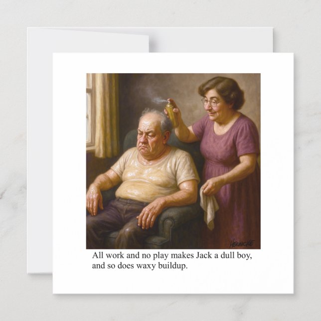All work and no play makes Jack a dull boy, so… Magnetic Invitation (Front)