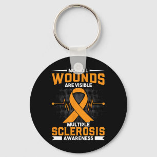 All Wounds Are Visible Multiple Sclerosis Awarenes Key Ring