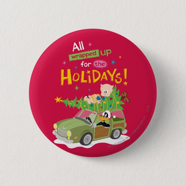 All Wrapped Up 6 Cm Round Badge (Front)