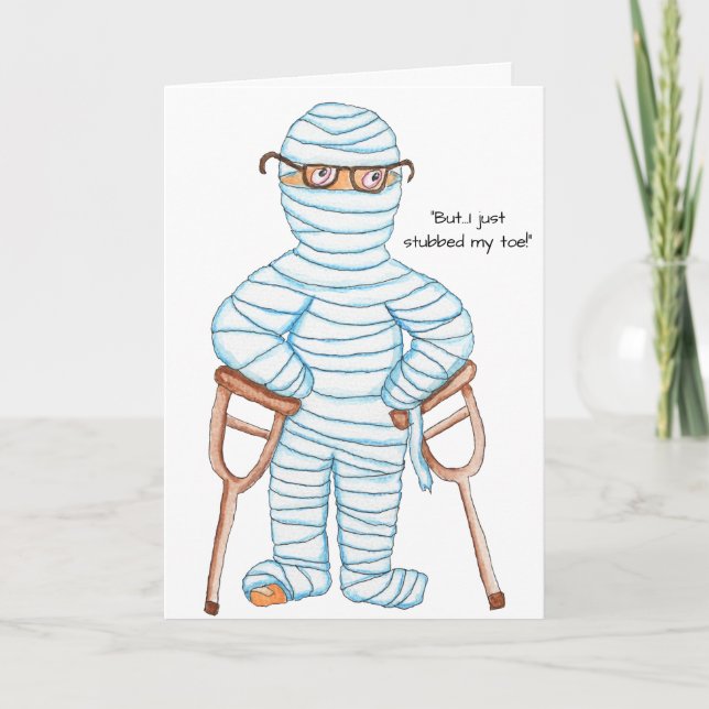 All Wrapped Up Get Well Card (Front)