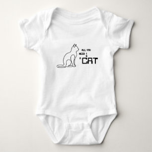All You Need Is A Cat Cute Baby Bodysuit outfit