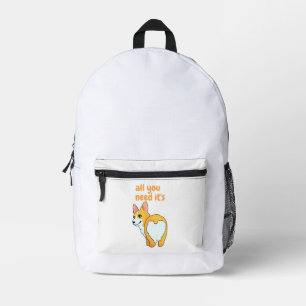 all you need is a pet/hearth printed backpack
