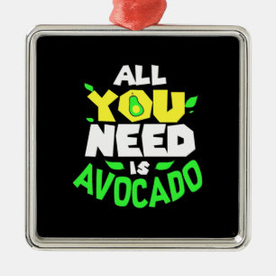 All You Need Is Avocado Metal Tree Decoration