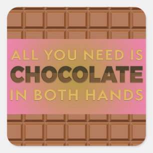 All You Need is Chocolate in Both Hands, sticker