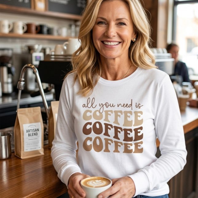 All you need is coffee. Tri-Blend shirt (Creator Uploaded)