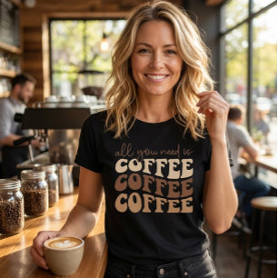 All you need is coffee.  Tri-Blend shirt