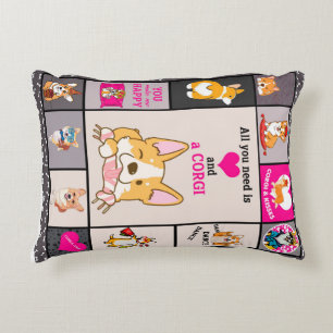 All You Need Is Corgi Blanket Decorative Cushion