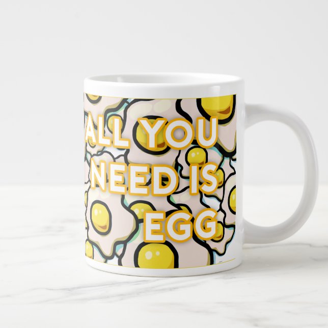 all you need is egg large coffee mug (Right)