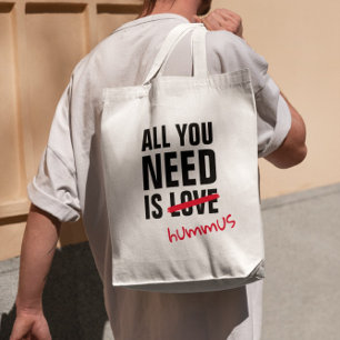 All You Need Is Hummus Funny Arabic Tote Bag