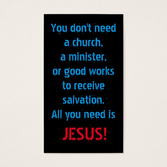 All You Need Is Jesus (Front)