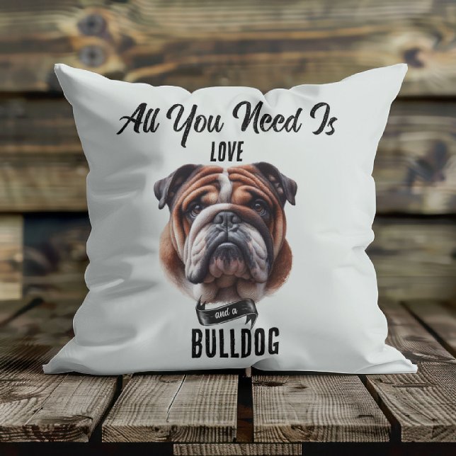 All You Need is Love & a Bulldog Cushion (Creator Uploaded)