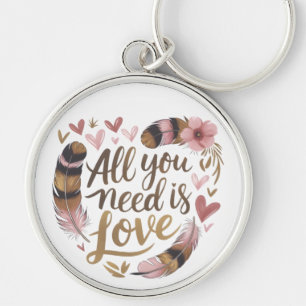All You Need Is Love – A Gentle Boho Whisper Key Ring