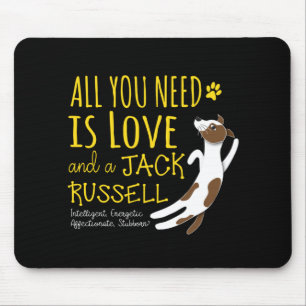All you need is love and a Jack Russell Mouse Pad