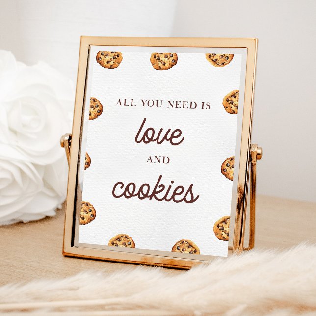 All You Need is Love and Cookies Party Sign (Creator Uploaded)