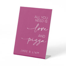 All You Need Is Love And Pizza Wedding Berry