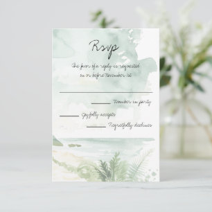 All You Need Is Love and The Beach Wedding RSVP Card