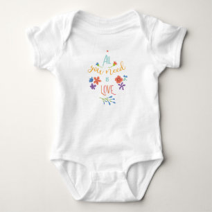 All you need is love baby bodysuit