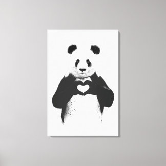 All you need is love canvas print
