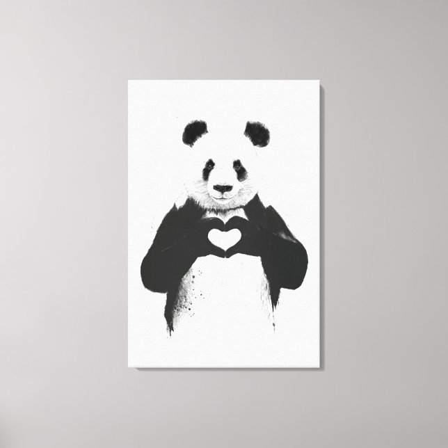All you need is love canvas print (Front)