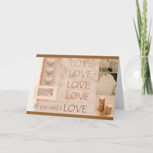 All you need is LOVE Card (Front)