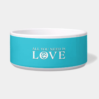 All You Need is Love Ceramic Pet Bowl