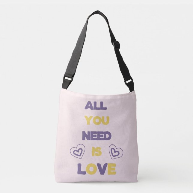 All you need is love  crossbody bag (Front)