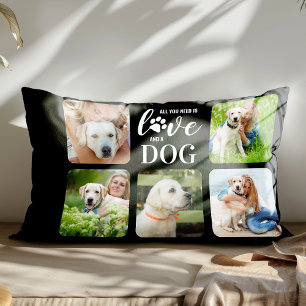 All You Need Is Love Dog Personalised 5 Pet Photo Pillowcase