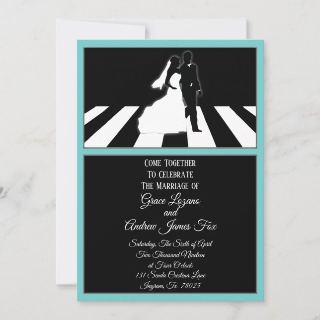 All You Need Is Love Music Wedding Invitation (Front)