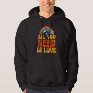 All You Need Is Love Peace Sign Hoodie