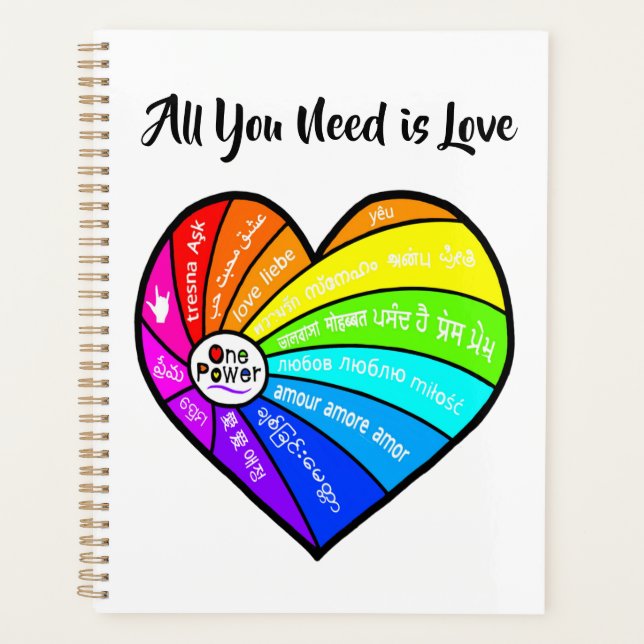 All You Need is Love Planner (Front)