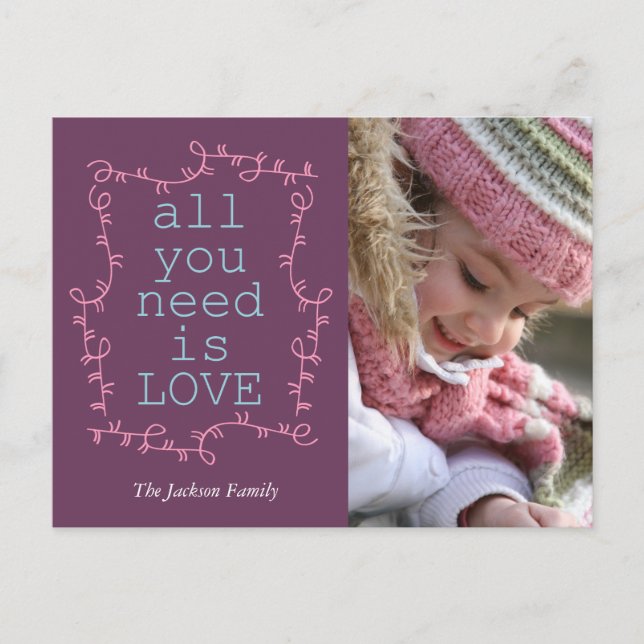all you need is love postcard (Front)