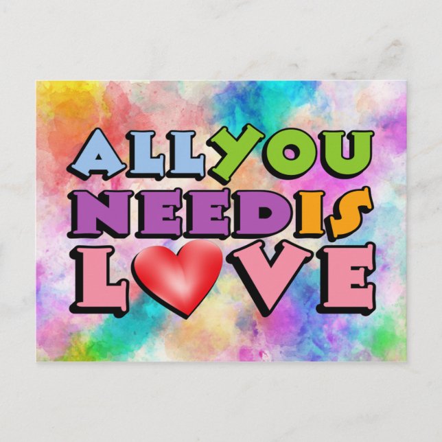 All You Need Is Love Postcard (Front)