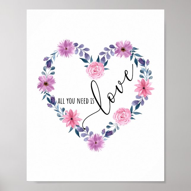 All you need is love poster (Front)