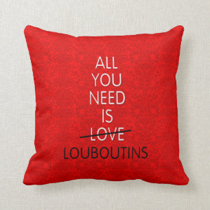 ALL YOU NEED IS LOVE, red bottoms shoes stilettos Cushion