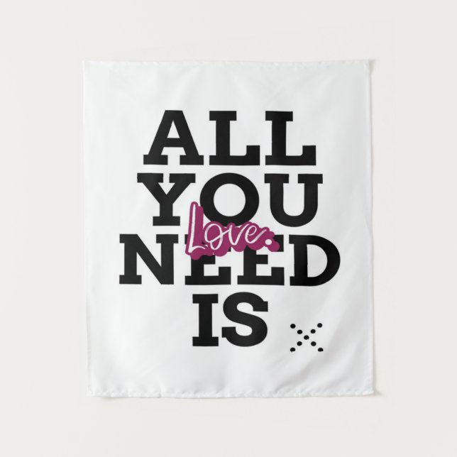 All You Need Is Love Tapestry (Front)