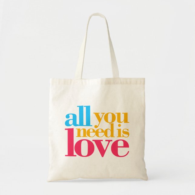 All you need is love tote bag (Front)