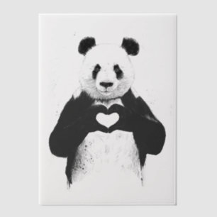All you need is love vellum invitations