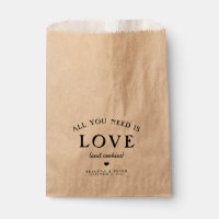 All You Need Is Love Wedding Favour Bags