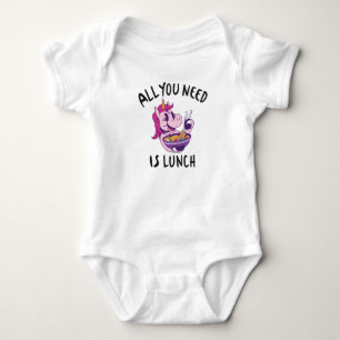 All you need is lunch baby bodysuit