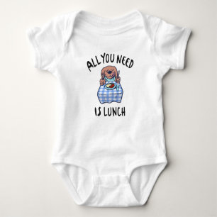 All you need is lunch baby bodysuit