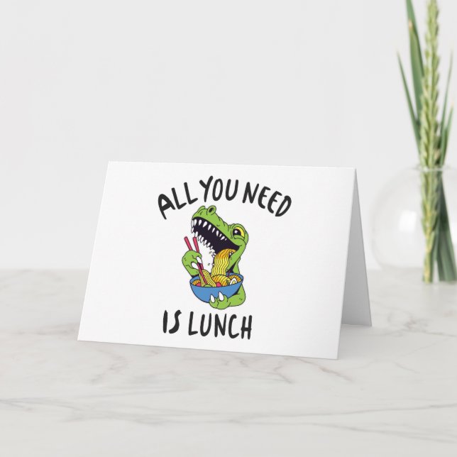 All you need is lunch card (Front)