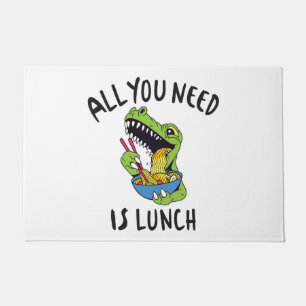 All you need is lunch doormat
