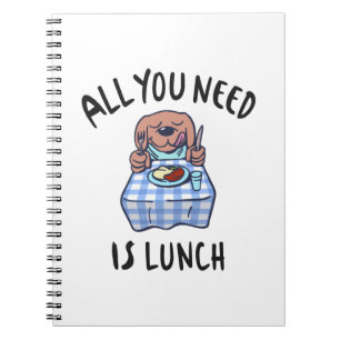 All you need is lunch notebook
