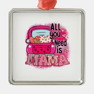All You Need Is Mama Metal Tree Decoration