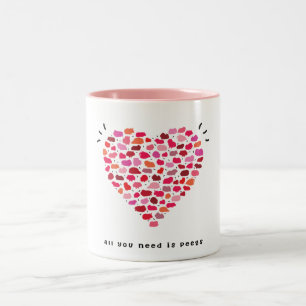 All you need is peegs Two-Tone coffee mug