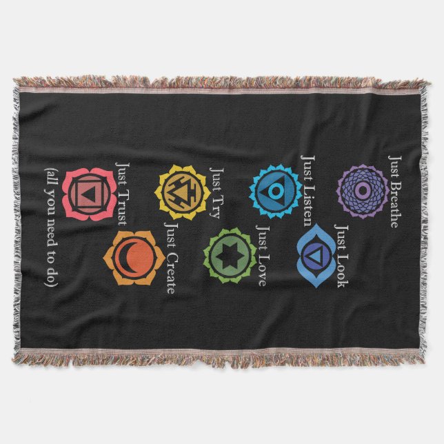 All You Need to Do Chakra Throw Blanket (Front)