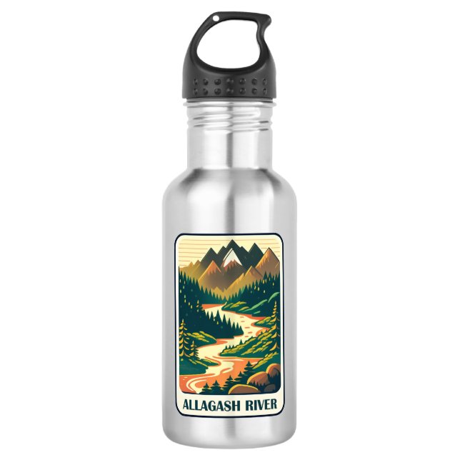 Allagash River Maine Colours 532 Ml Water Bottle (Front)