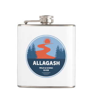 Allagash Wild And Scenic River Maine Hip Flask